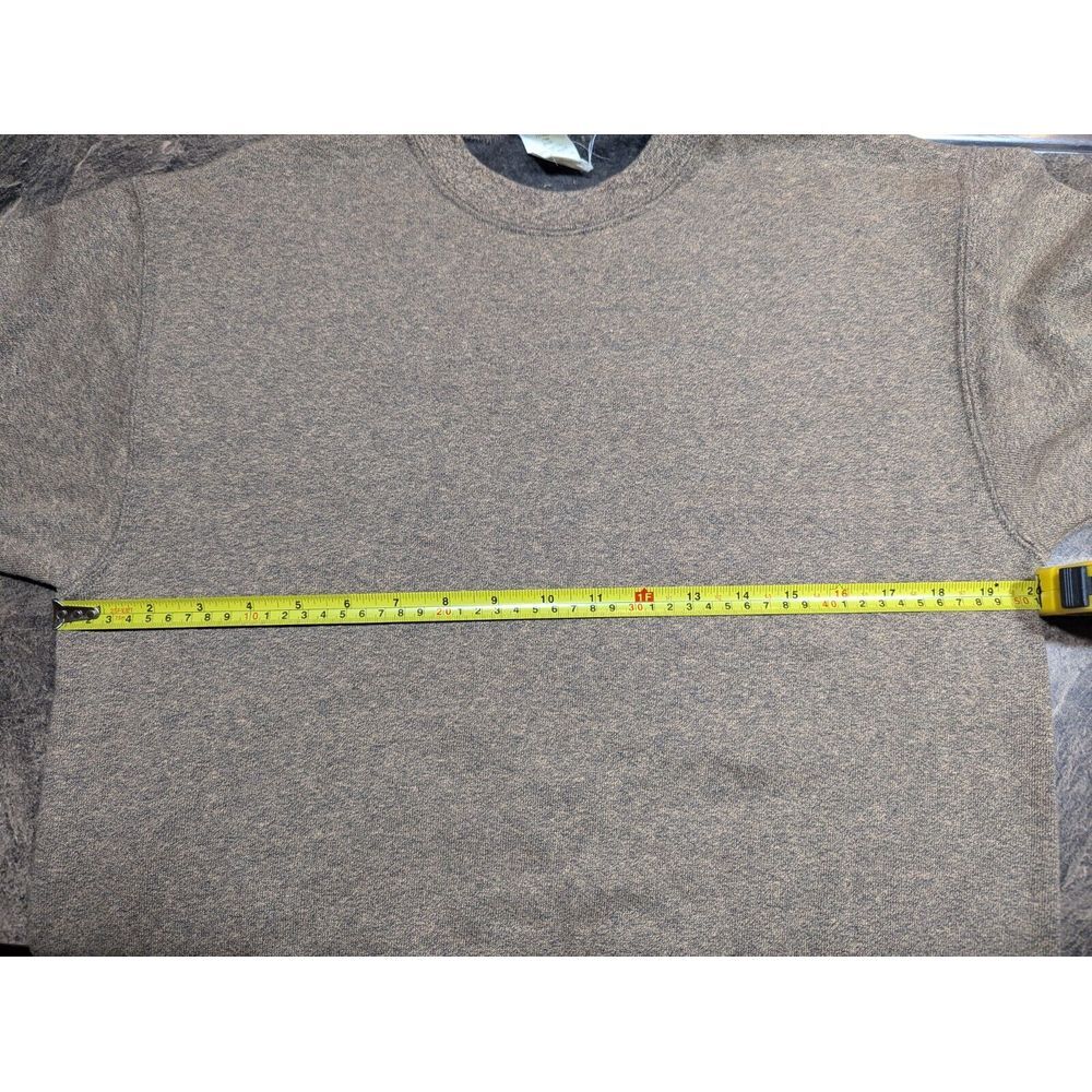 Vintage 90s Lee Sport Crewneck Sweatshirt Men's Small Heather Brown Blank - Picture 12 of 14